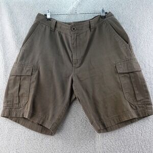 Columbia Mens 36 Brown Cargo Shorts Casual Outdoor Active Wear Safari Flat Front
